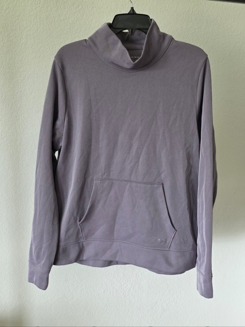 Under Armour ColdGear Women XL Purple Cowl Neck Pullover Sweatshirt Loose Fit